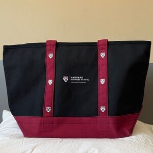 Large Boat and Tote Canvas Harvard Business School Tote Bag